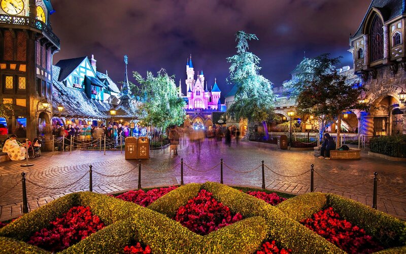 Cinderella Castle at Night — Purple, Magical