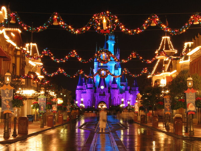 Cinderella Castle at Night — Purple