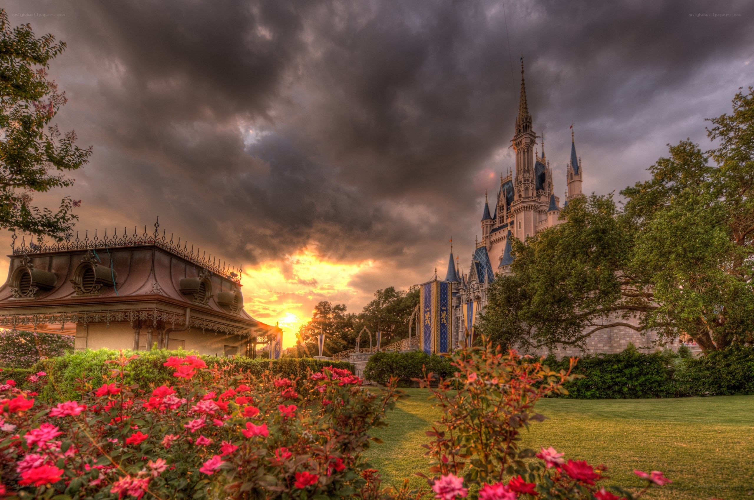 Cinderella Castle at sunset