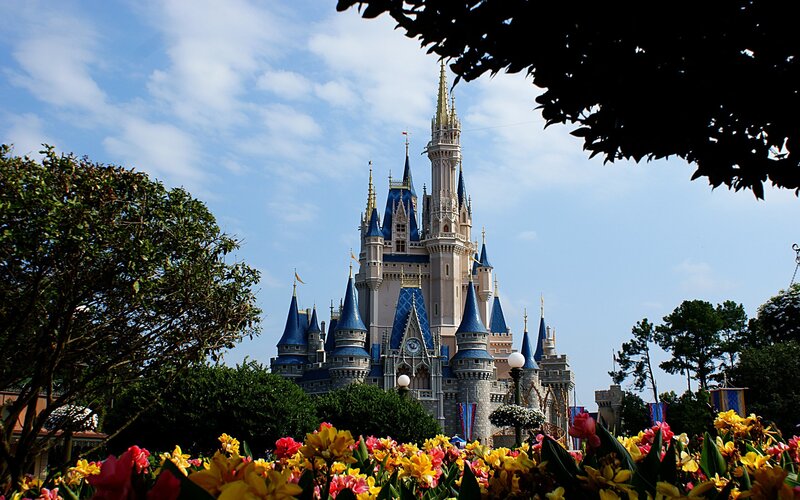 Cinderella Castle — Blue, Serene, Afternoon, Photograph