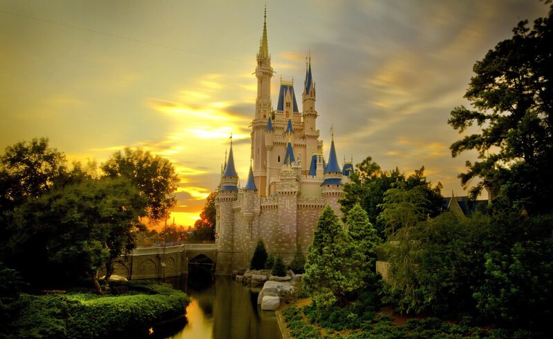 Cinderella Castle — Blue, Serene, Sunset