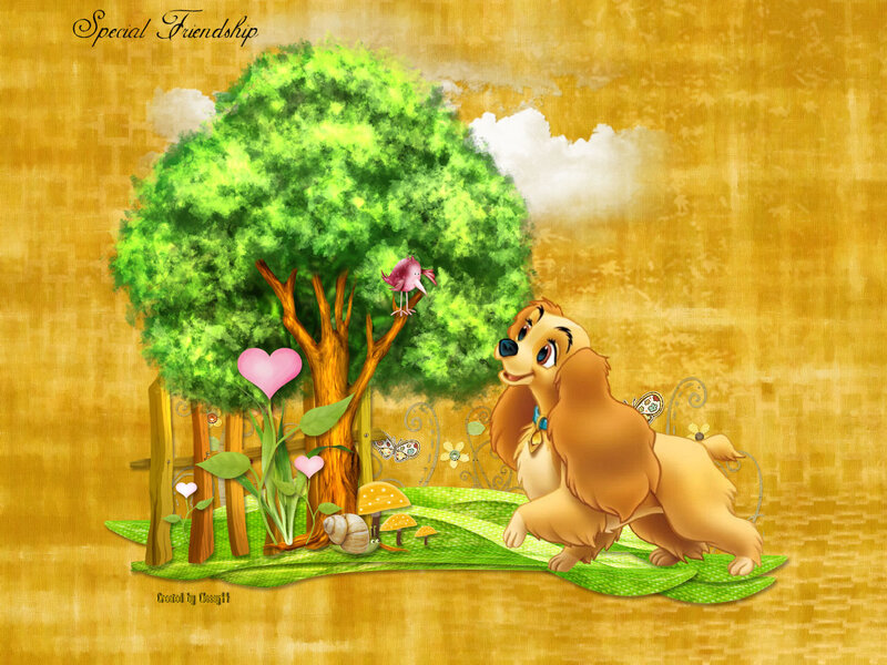 Cinderella Dog in Garden