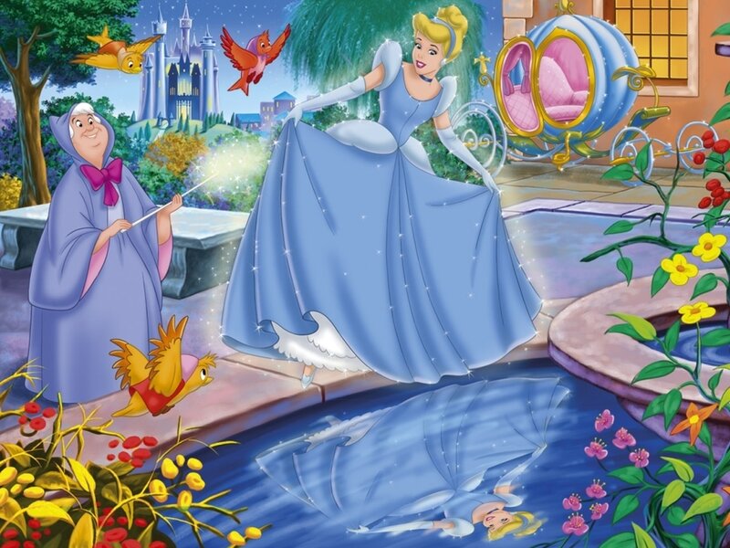Cinderella in Blue Dress — Magical, Night