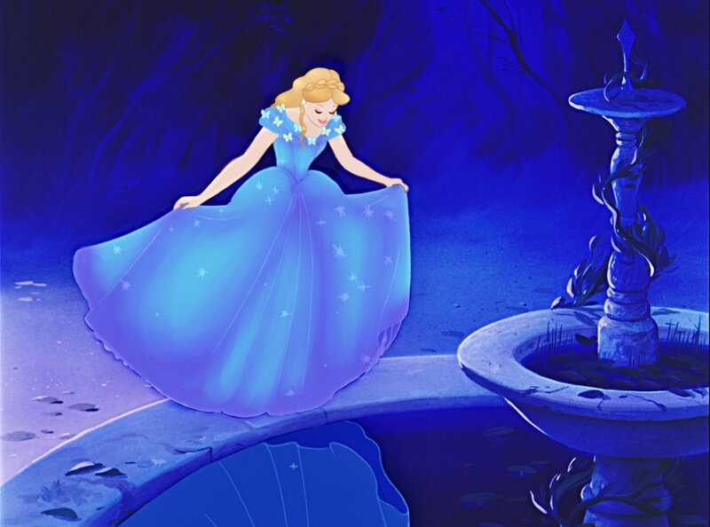 Cinderella in Blue Dress — Serene, Night