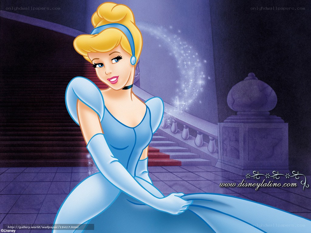 Cinderella in blue gown