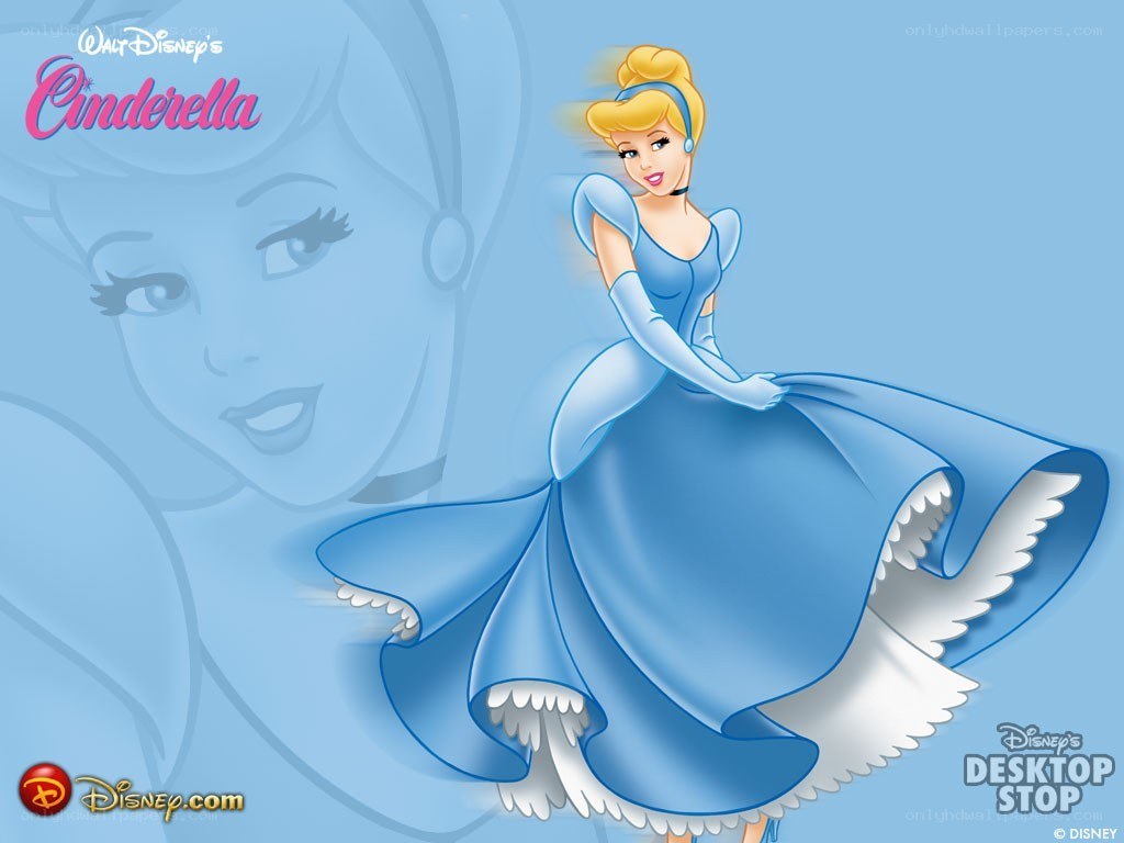 Cinderella in blue gown