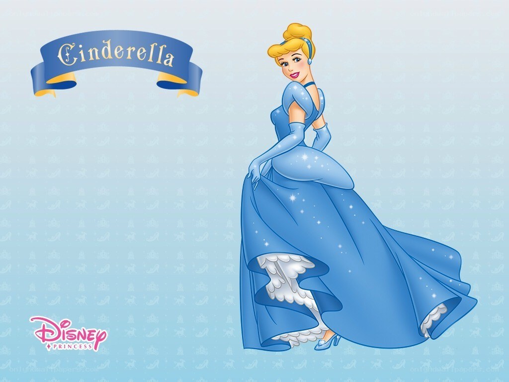 Cinderella in blue gown