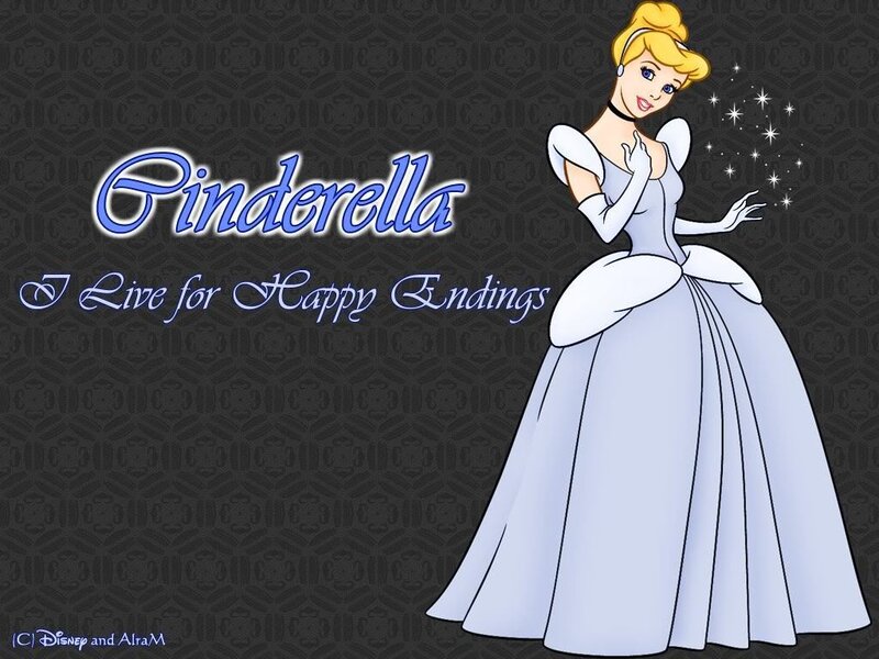Cinderella in Blue Gown — Magical, Illustration, Sparkles