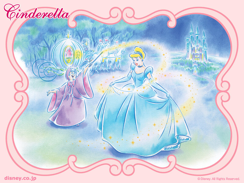Cinderella in Blue Gown — Pink