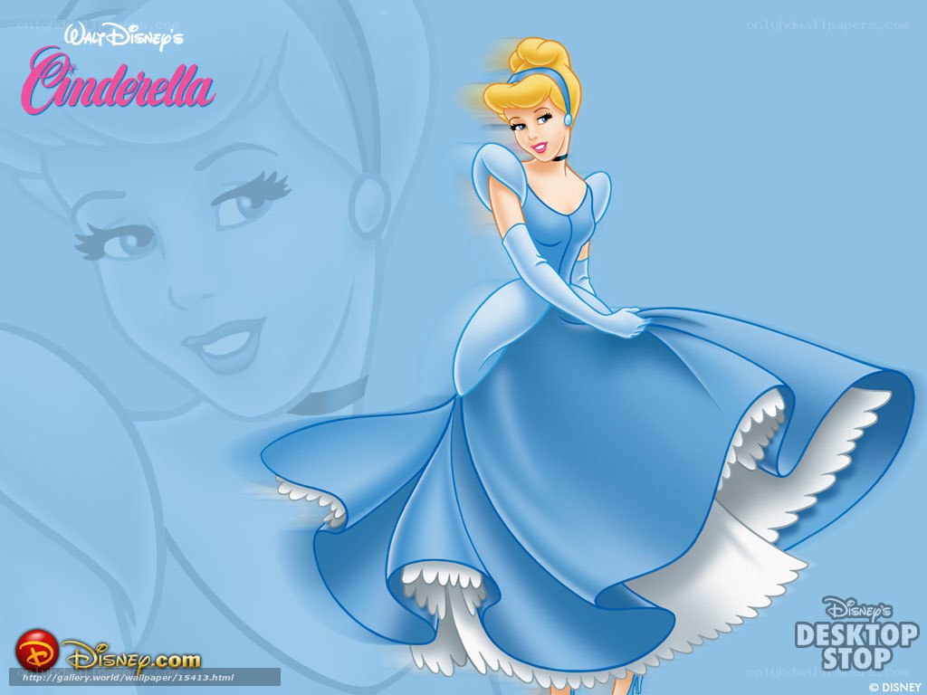 Cinderella in blue gown