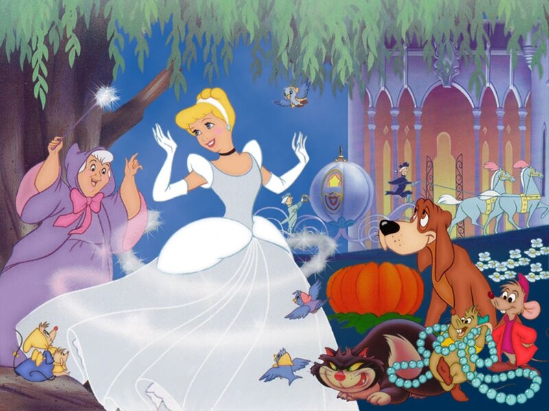 Cinderella in White Gown