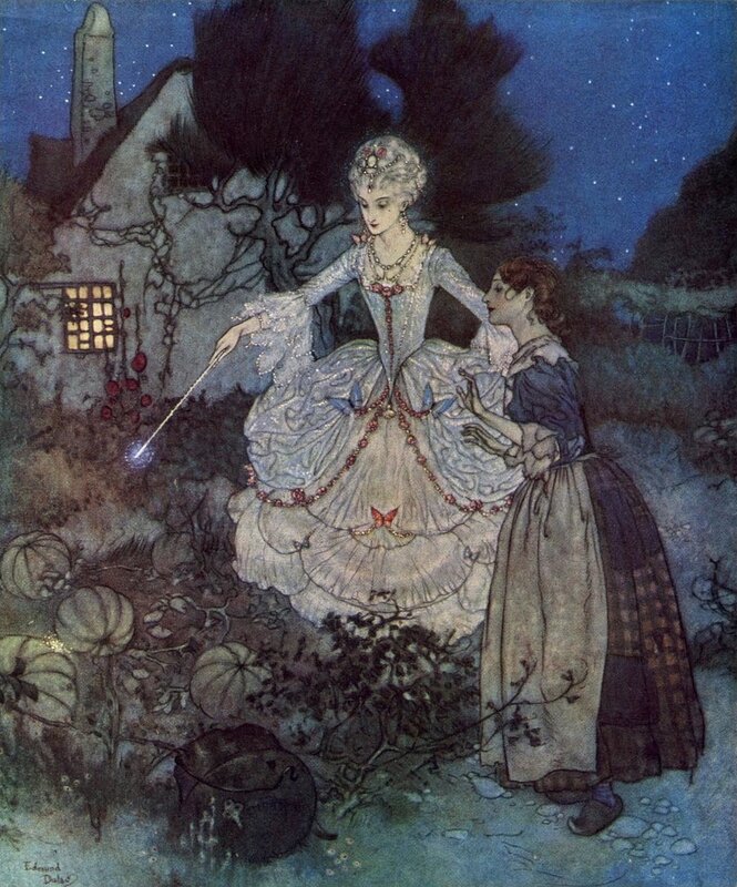 Cinderella with fairy godmother