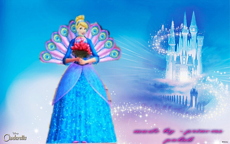 Cinderella with Peacock Wings