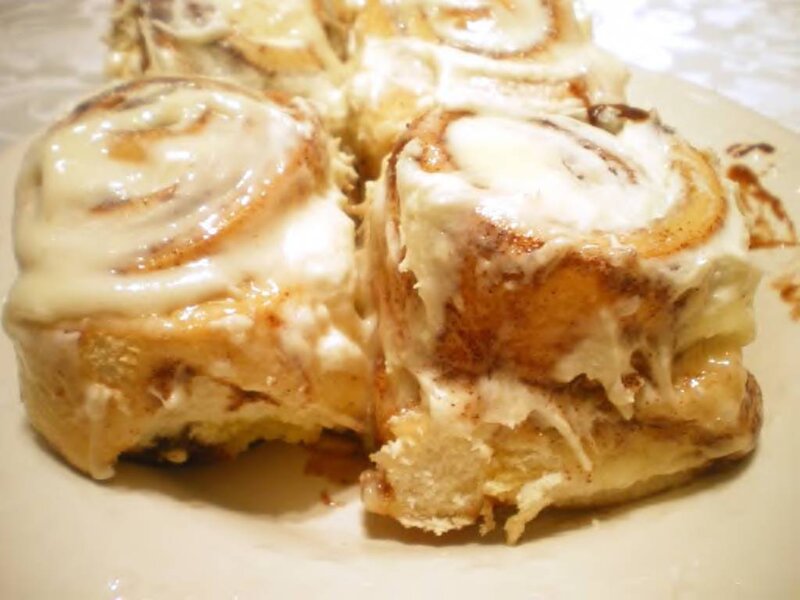 Cinnamon Rolls on Plate