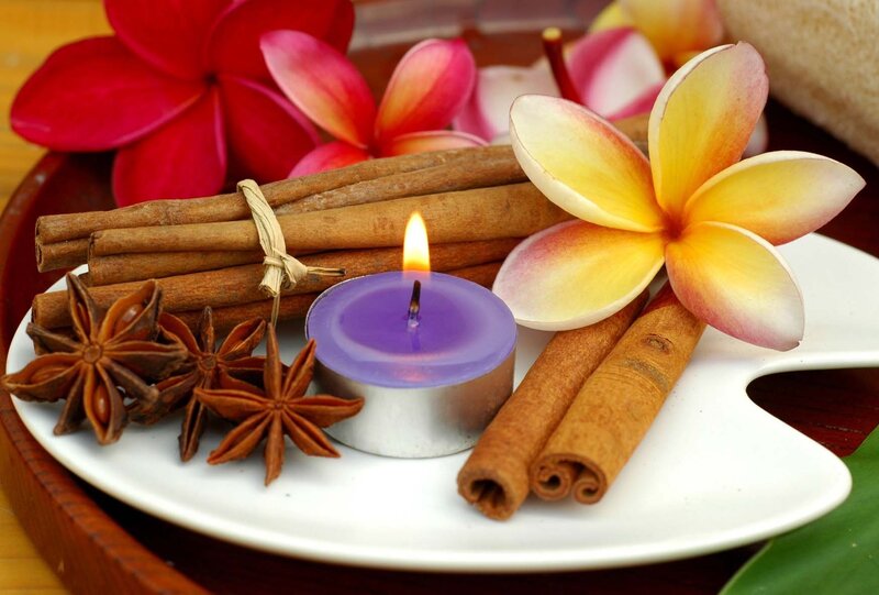 Cinnamon Sticks and Candle