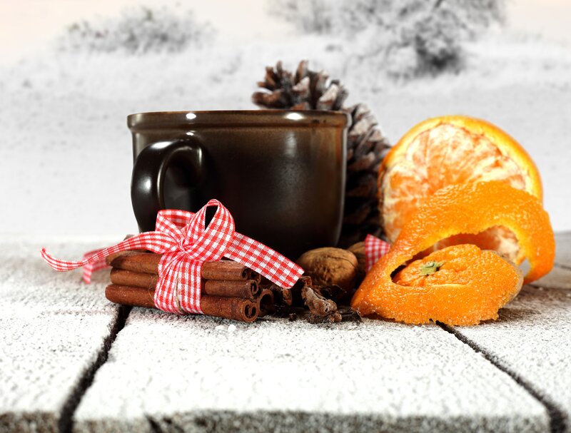 Cinnamon Sticks and Orange