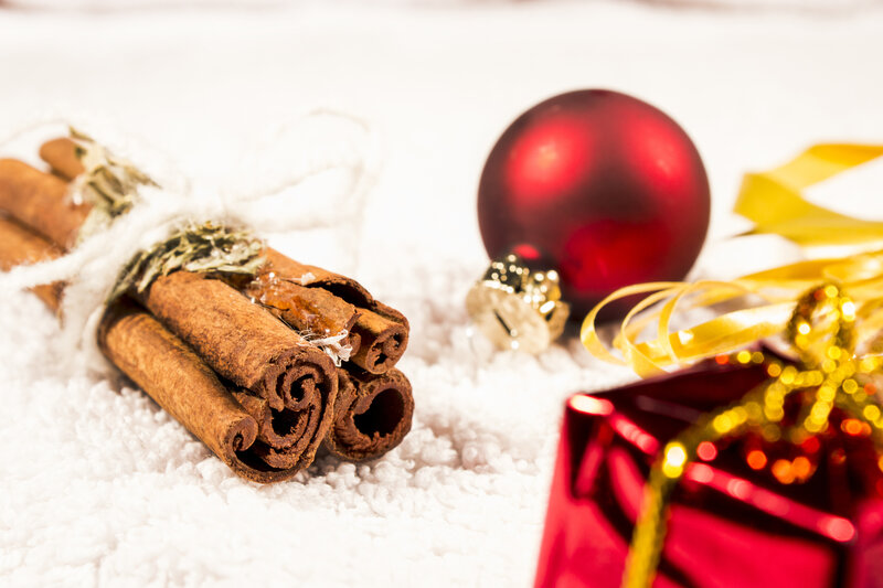 Cinnamon Sticks and Ornaments
