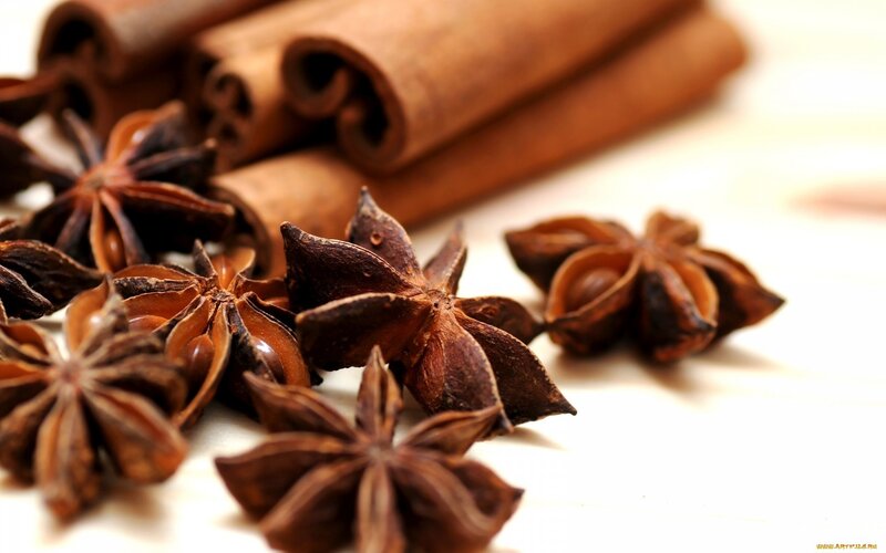 cinnamon sticks and star anise
