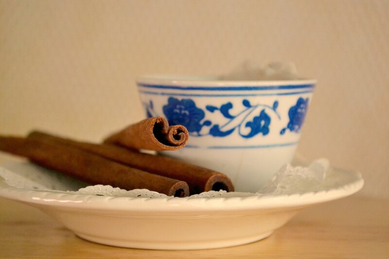 Cinnamon Sticks on Saucer