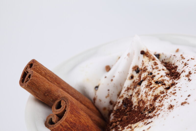 Cinnamon Sticks with Whipped Cream