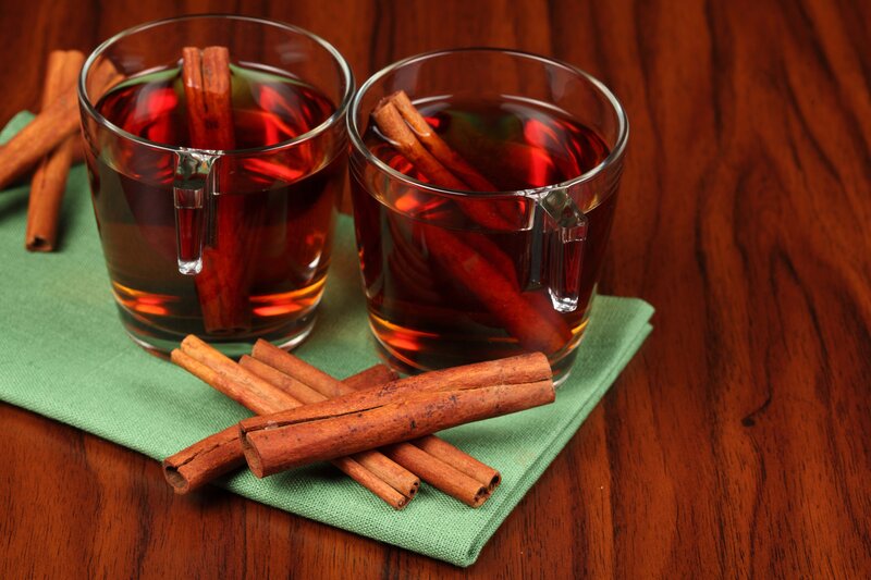 Cinnamon Tea in Glasses — Brown