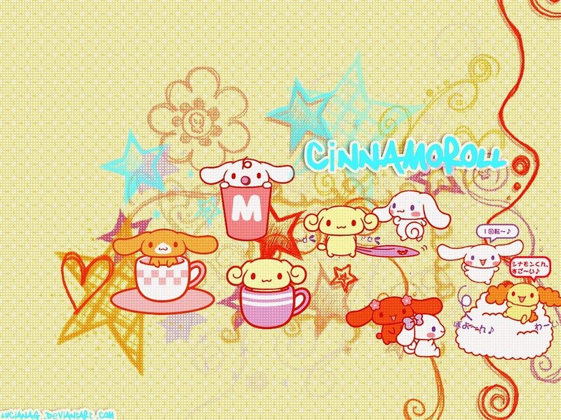 Cinnamoroll characters wallpaper