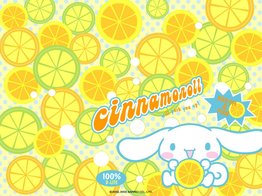 Cinnamoroll with citrus slices