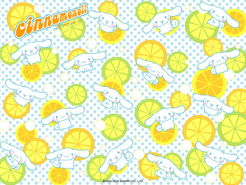 Cinnamoroll with citrus slices