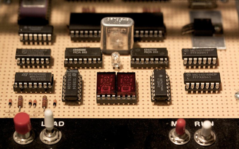 Circuit Board Components — Beige