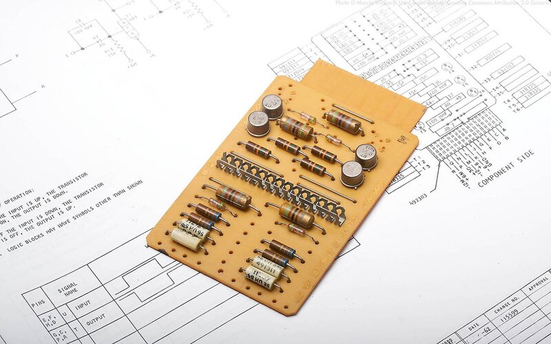 Circuit Board on Schematic — Yellow