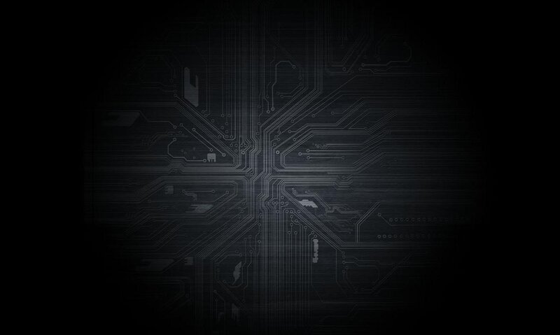 Circuit Board Pattern — Black