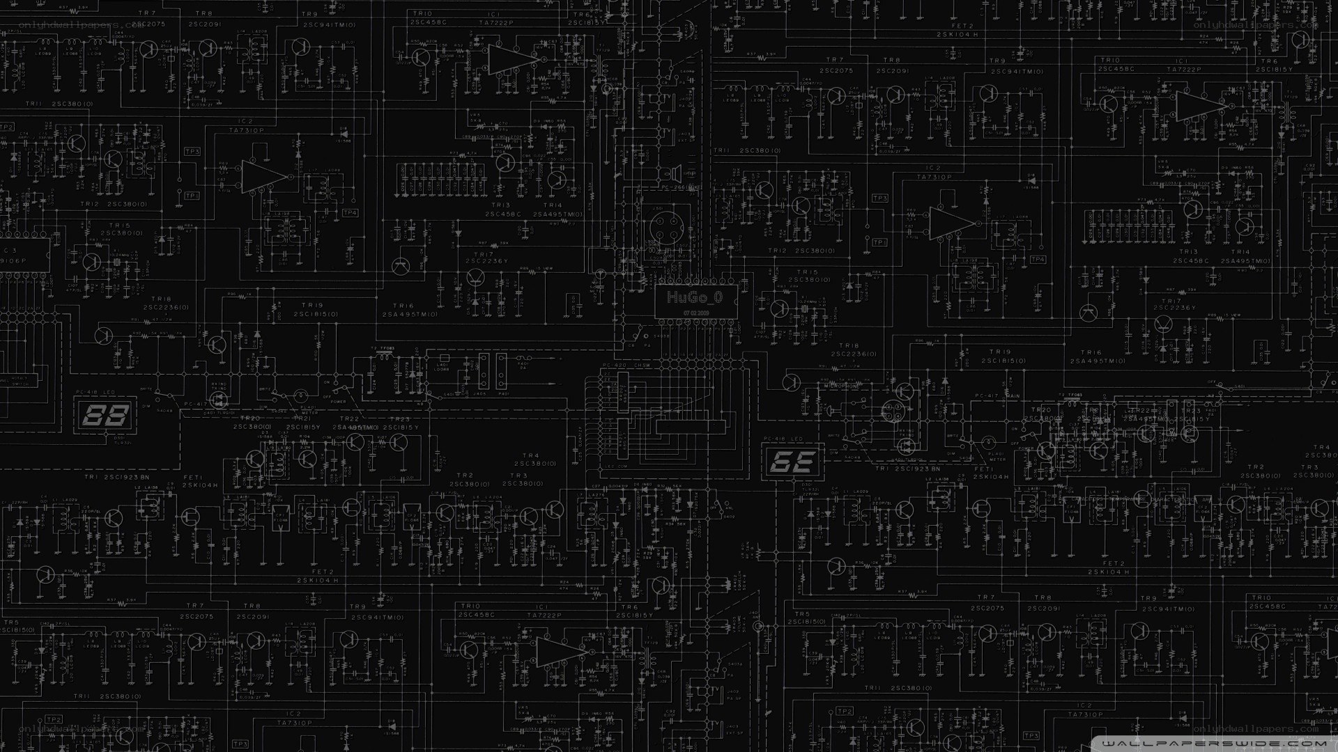 circuit board schematic pattern