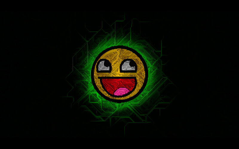 circuit board smiley face