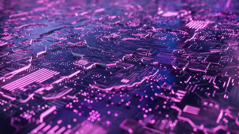 Circuit Board Surface — Purple