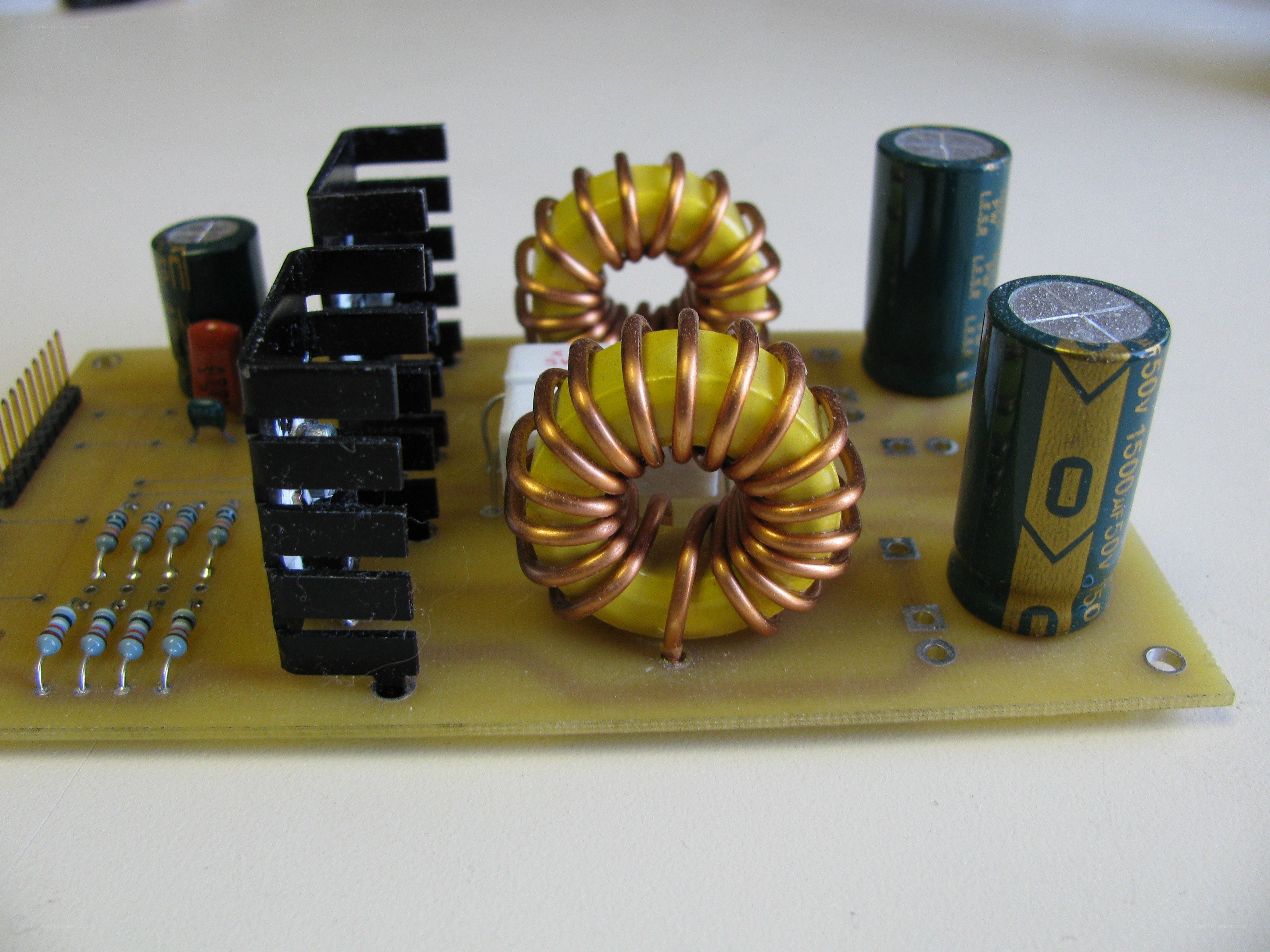 circuit board with components
