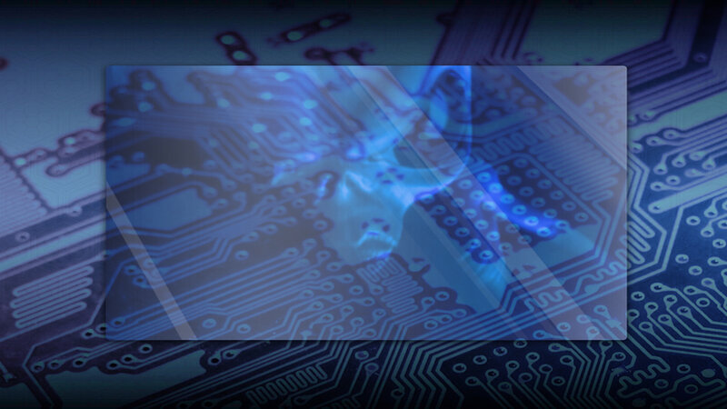 circuit board with digital overlay