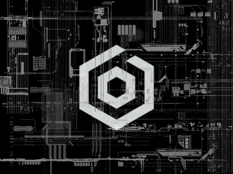 circuit board with logo