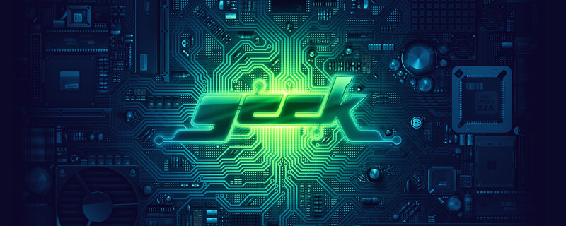 Circuit Board with Text — Green, Technological, Digital Art