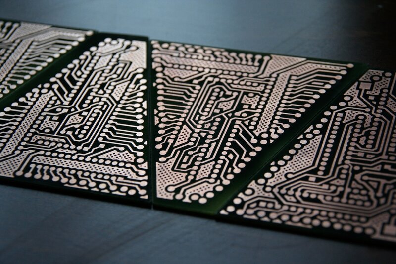 circuit boards in a row