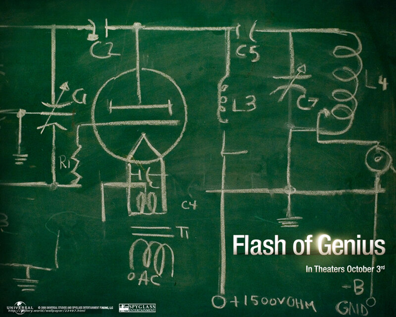 Circuit Diagram on Chalkboard