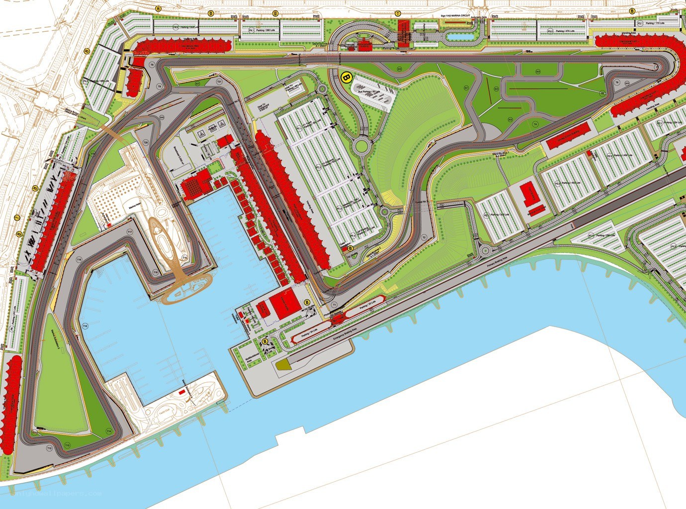 Circuit layout map