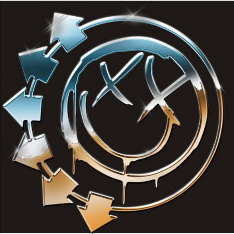 circular arrow logo with X marks
