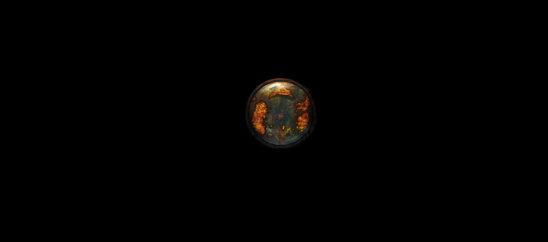 circular artifact with glowing patterns