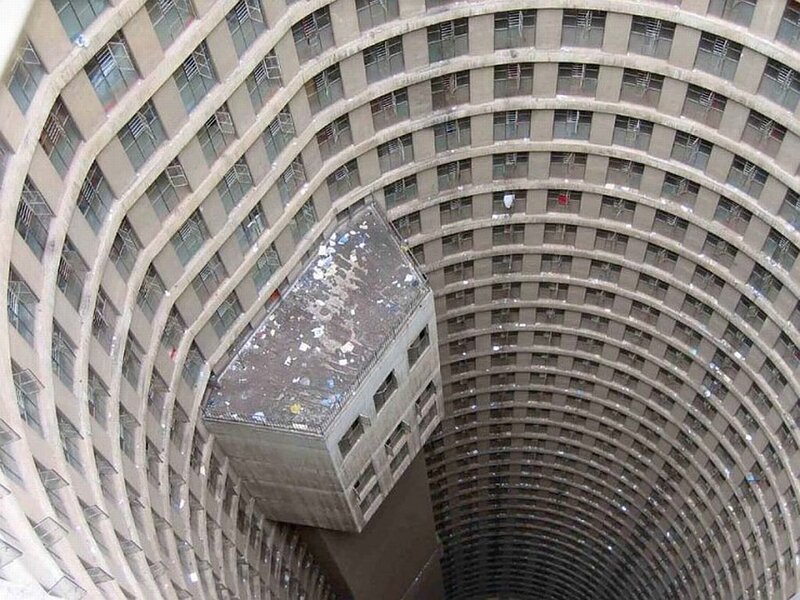 Circular building with central void