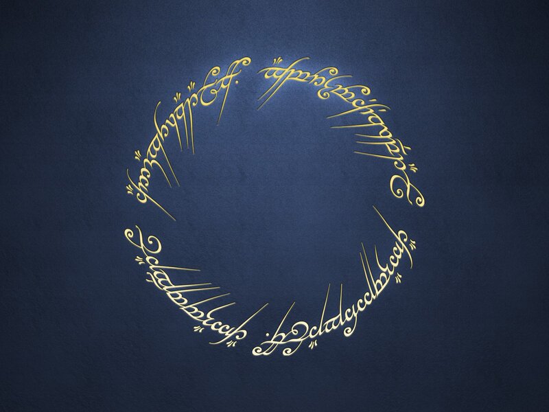 Circular Elvish Script