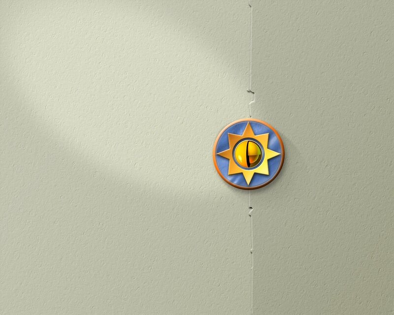 Circular Emblem on Wall