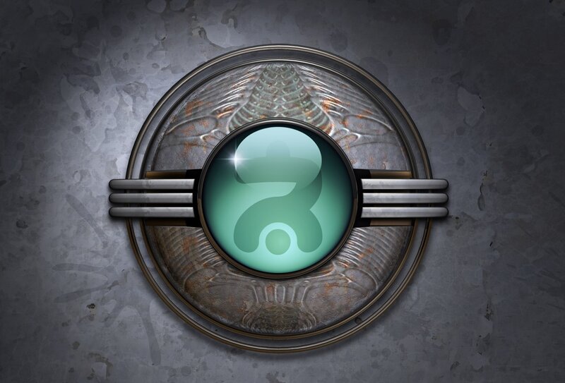 Circular Emblem with Symbol