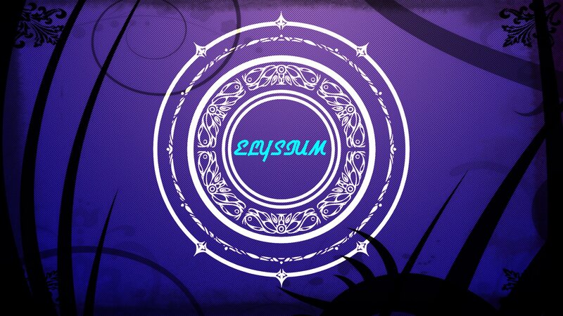 Circular Emblem with Text — Purple