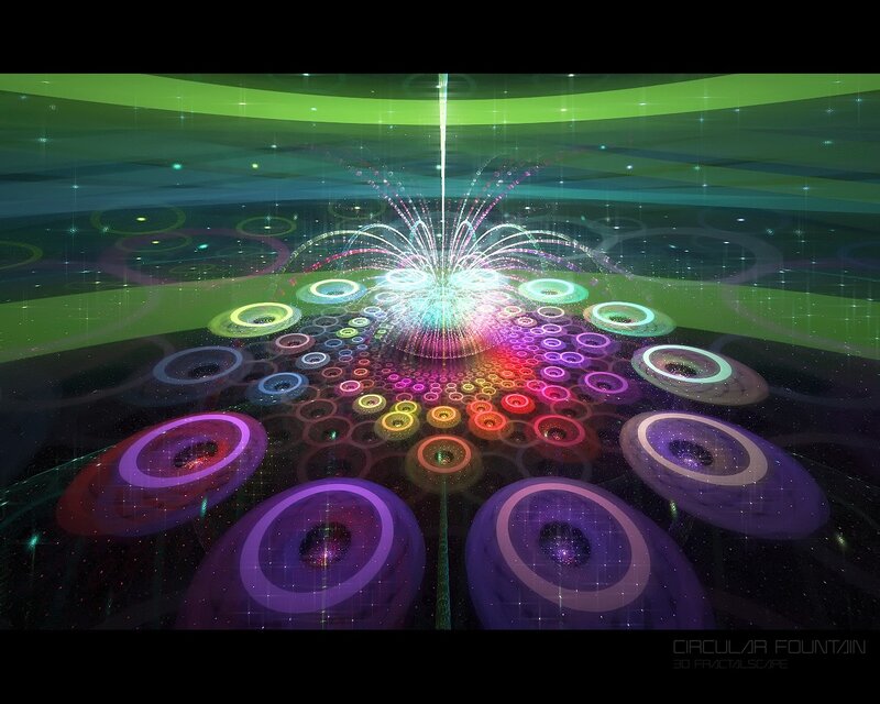 Circular Fountain of Light