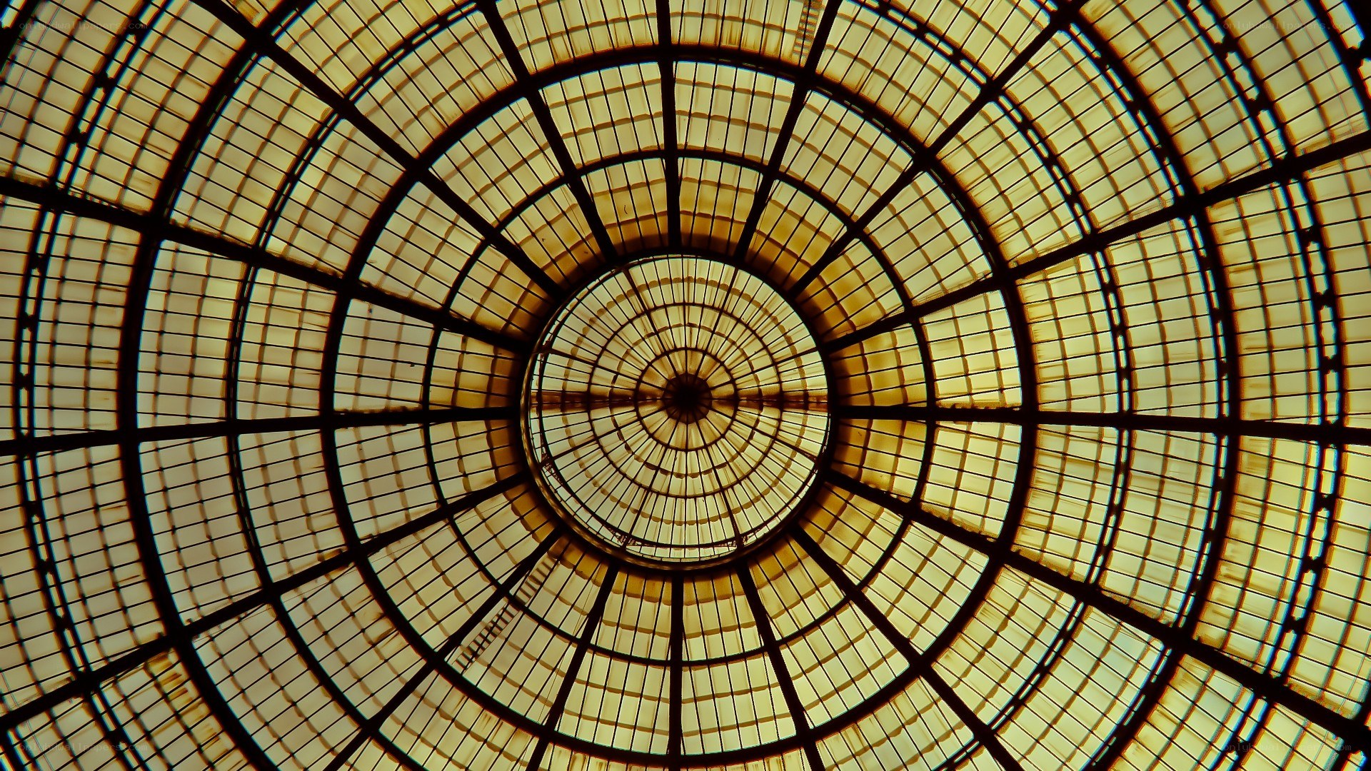 circular glass ceiling structure